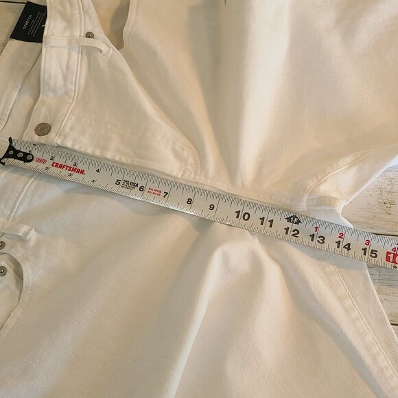 Gap White Cotton Stretch Demin Crop Jeans NEW Women's 18 - Picture 6 of 9